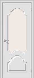Дверь межкомнатная из ПВХ "Скинни-33" Fresco остекление белое сатинато