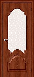 Дверь межкомнатная из ПВХ "Скинни-33" Italiano Vero остекление художественное