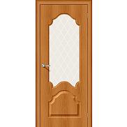 Дверь межкомнатная из ПВХ "Скинни-33" Milano Vero остекление художественное
