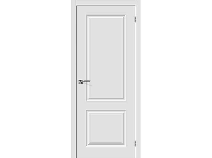Дверь ПВХ Скинни-12 П-23 (Белый) ПГ 200*90