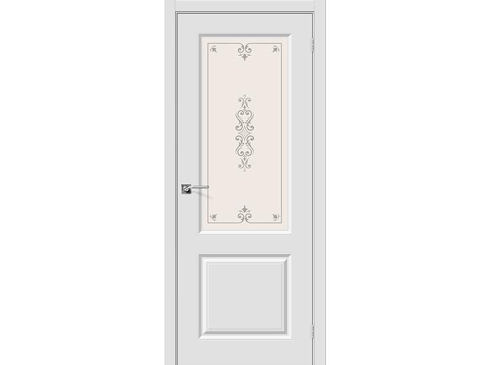 Дверь ПВХ Скинни-13 П-23 (Белый) ПО СТ-Худ. 200*70