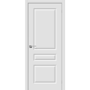 Дверь межкомнатная Скинни-14 Винил П-23 (Белый), глухая, скиновая