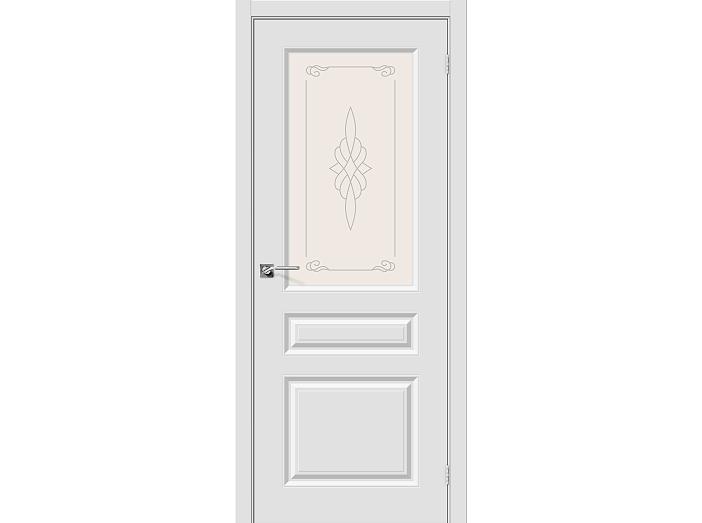 Дверь ПВХ Скинни-15 П-23 (Белый) ПО СТ-Худ. 200*90