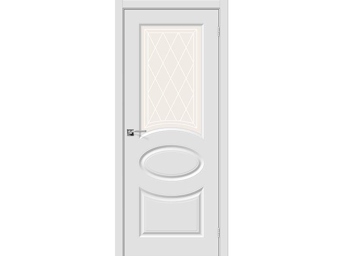 Дверь ПВХ Скинни-21 П-23 (Белый) ПО СТ-Худ. 200*60