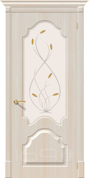 Дверь ПВХ Скинни-33 П-30 (БелДуб) White О 200*60