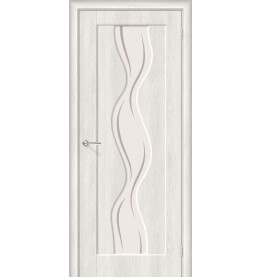 Дверь межкомнатная Вираж-2 Винил, Casablanca, остекленная, art glass, филенчатая