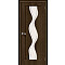 Дверь межкомнатная Вираж-2 Винил, Dark Barnwood, остекленная, art glass, кромка ABS, филенчатая