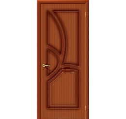 Дверь межкомнатная шпонированная «Греция» Макоре (Шпон файн-лайн) глухая