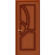 Дверь межкомнатная шпонированная «Греция» Макоре (Шпон файн-лайн) глухая