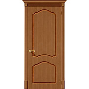 Дверь межкомнатная Каролина Шпонированные, Ф-11 (Орех), глухая, филенчатая