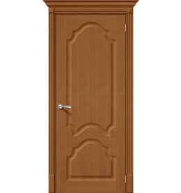 Дверь межкомнатная Афина Шпонированные, Ф-11 (Орех), глухая, скиновая