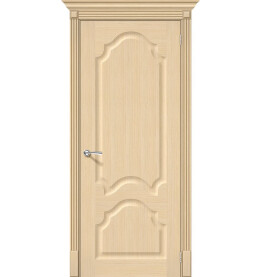 Дверь межкомнатная Афина Шпонированные, Ф-22 (БелДуб), глухая, скиновая