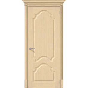 Дверь межкомнатная Афина Шпонированные Ф-22 (БелДуб), глухая, скиновая