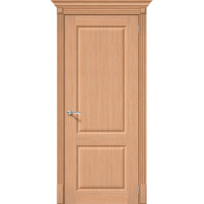 Дверь межкомнатная Статус-12 Шпонированные Дуб-ф-01, глухая, скиновая