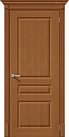 Дверь межкомнатная Статус-14 Шпонированные, Ф-11 (Орех), глухая, скиновая