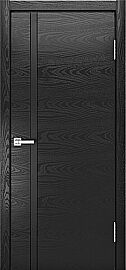Дверь межкомнатная шпонированная "V-XII" Неро вставка ПВХ Эмаль