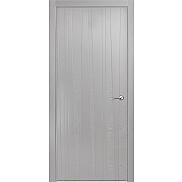 Дверь межкомнатная шпонированная "V-XIII" Светло-серый вставка ПВХ Эмаль