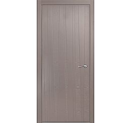 Дверь межкомнатная шпонированная "V-XIII" Тёмно-серый вставка ПВХ Эмаль