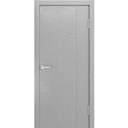 Дверь межкомнатная шпонированная "V-XV" Светло-серый вставка ПВХ Эмаль
