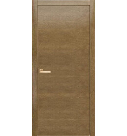 Дверь межкомнатная Plain Шпонированные, Дуб Янтарный, глухая, каркасно-щитовая