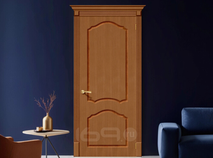 Дверь Ш Каролина Ф-11 (Орех) ПГ 200*80