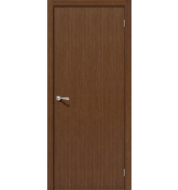 Дверь межкомнатная Соло 0.V Шпонированные, Орех, глухая, филенчатая