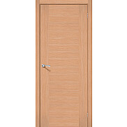 Дверь межкомнатная Рондо Шпонированные, Дуб-ф-01, глухая, филенчатая