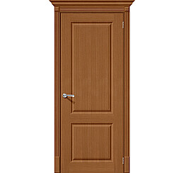 Дверь межкомнатная Статус-12 Шпонированные Ф-11 (Орех), глухая, кромка шпон, филенчатая