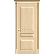 Дверь межкомнатная Статус-14 Шпонированные, Беленый дуб, глухая, филенчатая