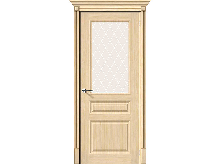 Дверь Ш Статус-15 Ф-22 (БелДуб) White Сrystal 200*90