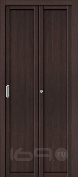 Дверь межкомнатная Твигги M1 Экошпон Wenge Veralinga, глухая, без кромки, царговая