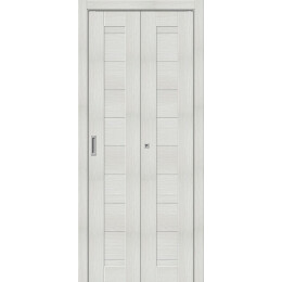 Дверь межкомнатная Браво-21 Экошпон Bianco melinga, глухая, кромка нет, царговая