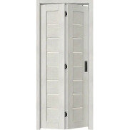 Дверь межкомнатная Браво-22 Экошпон, Bianco melinga, остекленная, magic fog, царговая