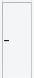 Дверь межкомнатная Браво-0.10 П ПЭТ, White Silk, глухая, каркасно-щитовая