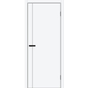 Дверь межкомнатная Браво-0.10 П ПЭТ, White Silk, глухая, каркасно-щитовая