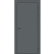 Дверь межкомнатная Порта-50 4AB ПЭТ, Shellac Graphite, глухая, кромка алюминиевая черная матовая, каркасно-щитовая