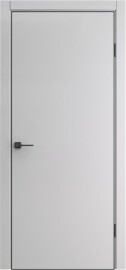 Дверь межкомнатная Порта-50 4AB Полипропилен Nardo Grey, глухая, кромка алюминиевая черная, каркасно-щитовая