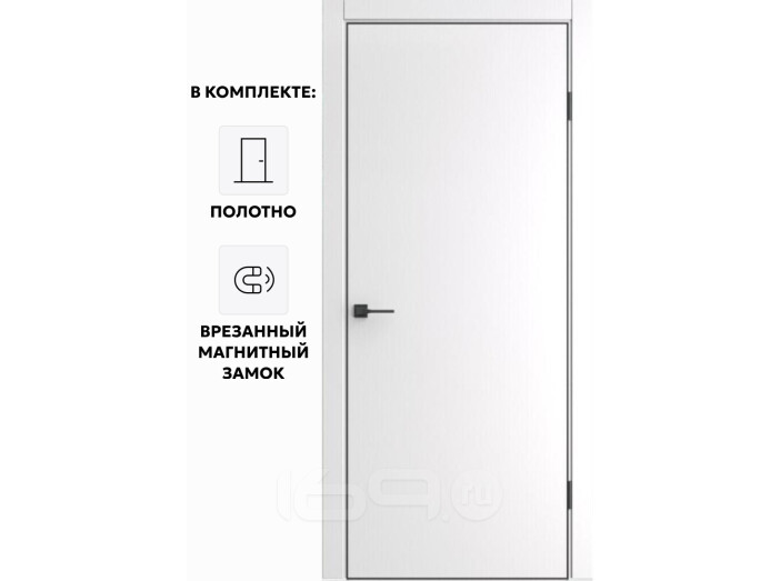 Дверь межкомнатная Порта-50 B Полипропилен, Alaska, глухая, каркасно-щитовая