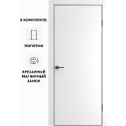 Дверь межкомнатная Порта-50 B Полипропилен, Alaska, глухая, каркасно-щитовая