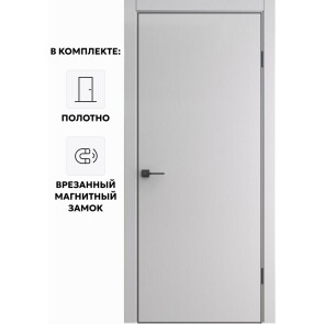 Дверь межкомнатная Порта-50 B Полипропилен, Nardo Grey, глухая, каркасно-щитовая