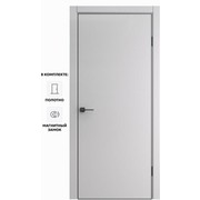 Дверь межкомнатная Порта-50 B Полипропилен, Nardo Grey, глухая, каркасно-щитовая