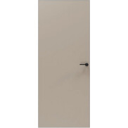 Дверь межкомнатная Порта Invisible 4A ПЭТ, Keramik Beige, глухая, скрытая, кромка алюминиевая матовый хром, каркасно-щитовая