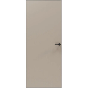 Дверь межкомнатная Порта Invisible 4A ПЭТ, Keramik Beige, глухая, скрытая, кромка алюминиевая матовый хром, каркасно-щитовая
