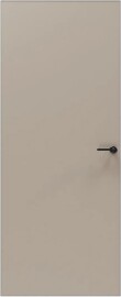 Дверь межкомнатная Порта Invisible 4A Эксимер(ПЭТ) Keramik Beige, глухая/скрытая, кромка матовый хром, каркасно-щитовая