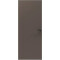 Дверь межкомнатная Порта Invisible 4A ПЭТ, Keramik Brown, глухая, скрытая, кромка алюминиевая матовый хром, каркасно-щитовая