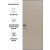 Дверь межкомнатная Порта Invisible 4A ПЭТ, Keramik Beige, глухая, скрытая, кромка алюминиевая черная матовая, каркасно-щитовая