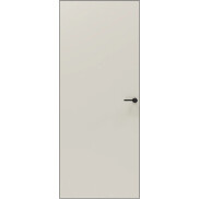 Дверь межкомнатная Порта Invisible 4A ПЭТ, Keramik Valse, глухая, скрытая, кромка алюминиевая черная матовая, каркасно-щитовая