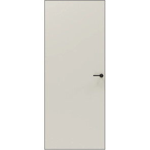 Дверь межкомнатная Порта Invisible 4A ПЭТ, Keramik Valse, глухая, скрытая, кромка алюминиевая черная матовая, каркасно-щитовая