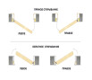 Дверь межкомнатная Порта Invisible Reverse 4A ПЭТ, правое открывание, Keramik Beige, глухая, скрытая, кромка матовый хром, каркасно-щитовая