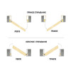 tumb 2 - ДП Порта Invisible Reverse 4A Keramik Beige 200*80 универсальное открывание, кромка-матовый хром
